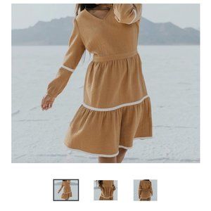 SALT Cedarhills Midi Vneck dress